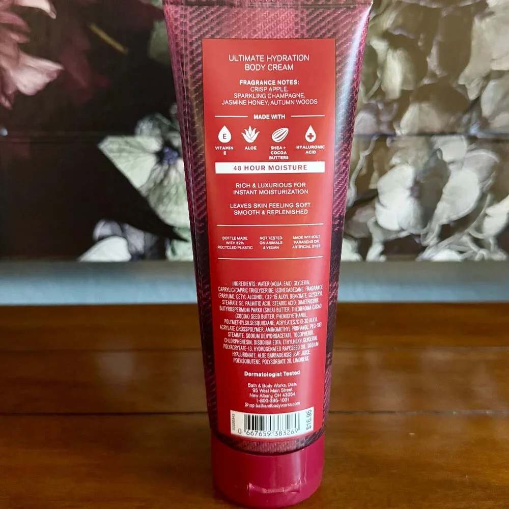 NEW CHAMPAGNE APPLE & HONEY Body Cream Full Size Bath & Body Works